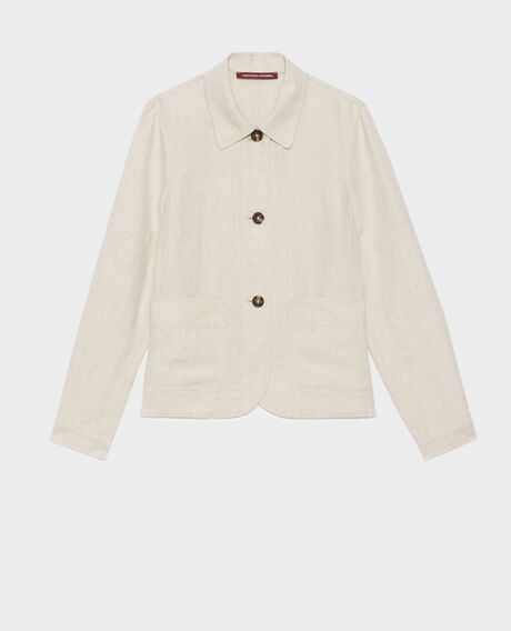 Chaqueta de lino 0310 beige natural 3sja184f03