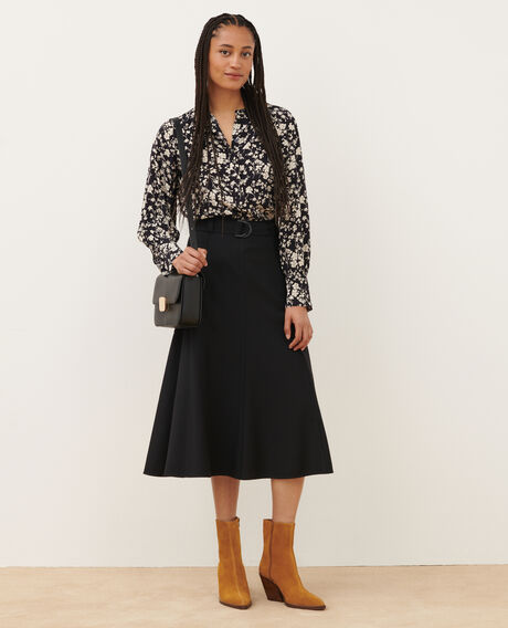 Blusa estampada fluida