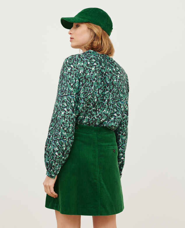 Blusa estampada fluida