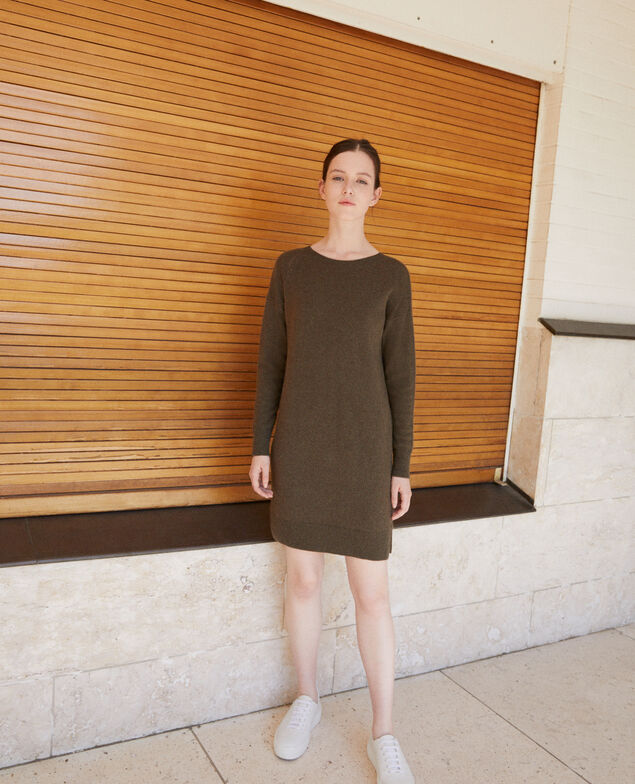Vestido de cachemir Olive night