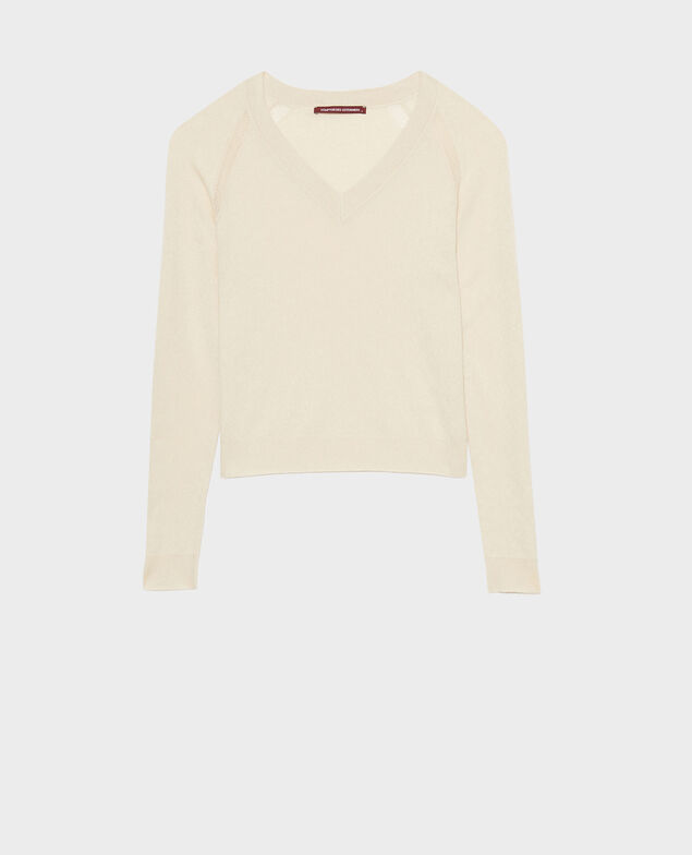 Jersey de seda mezclada 30 natural