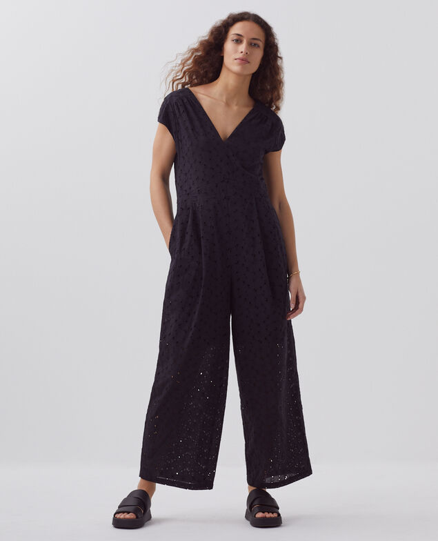 Mono con bordado inglés H091 black beauty