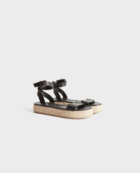 Sandalias de piel 8853 09 black 3ss066