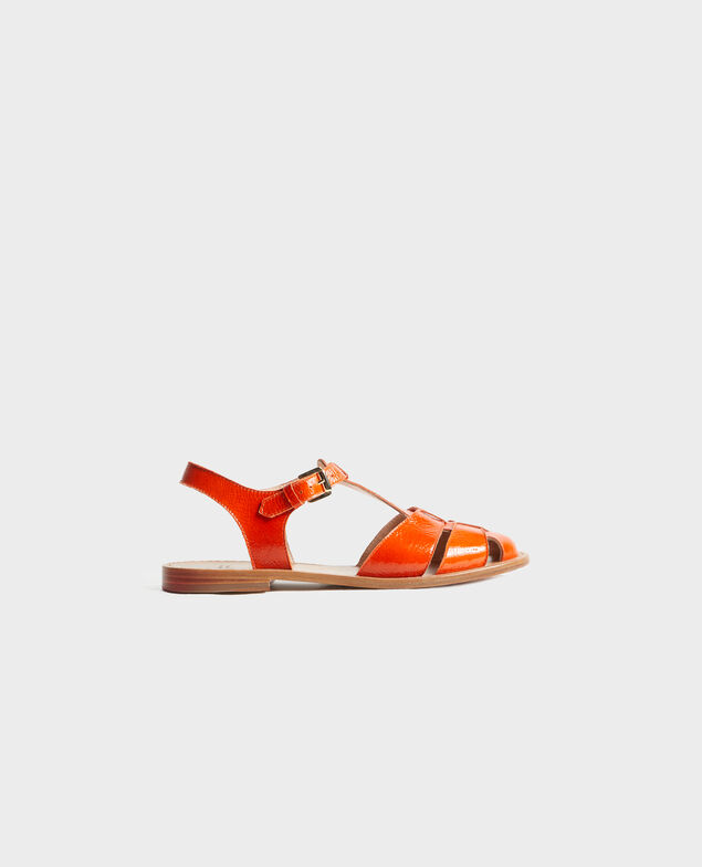Sandalias de charol Spicy orange