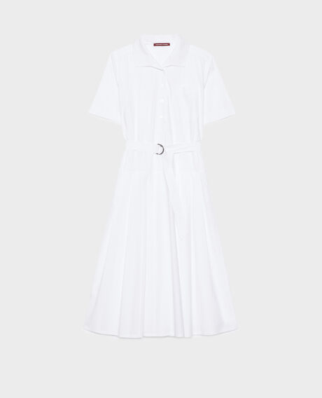 Vestido midi de algodón 0007 white 3sdr041c12