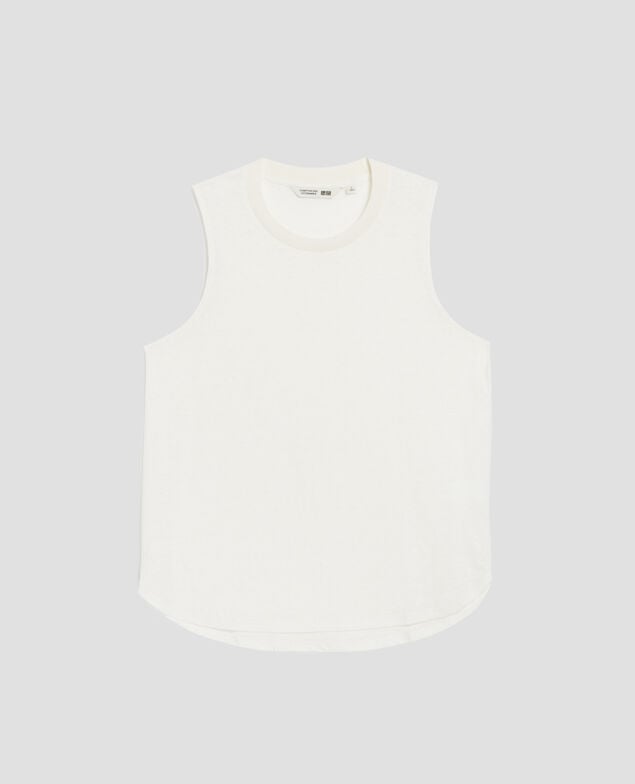 MARCELLE - Camiseta de lino sin mangas