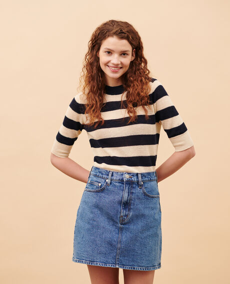 Minifalda vaquera 0642 vintage wash denim 3sse201c64
