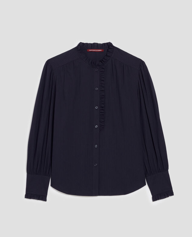 Camisa de manga larga de algodón H695 night sky