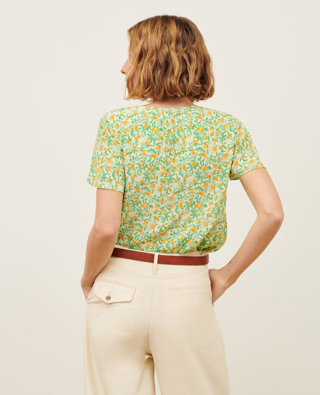 Blusa estampada fluida 0420 zest yellow 3sbl193v02
