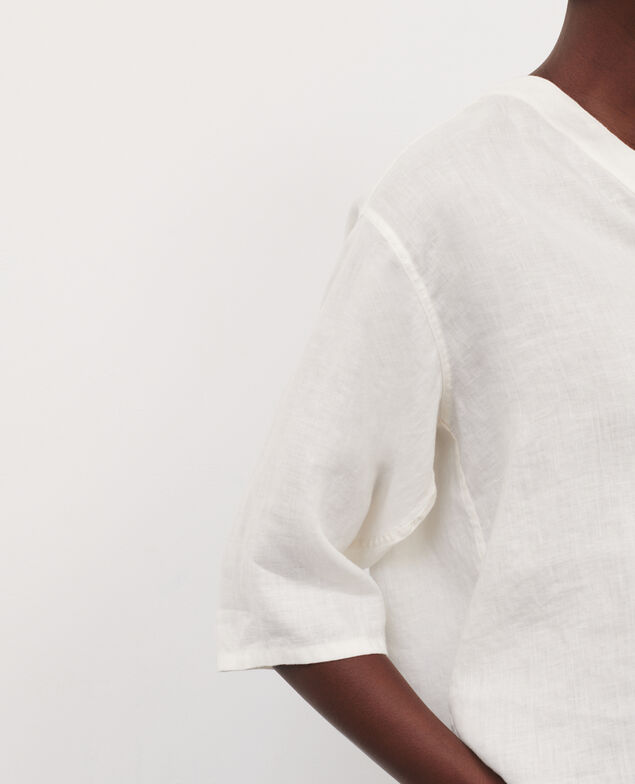 Blusa tunecina de lino 01 white 2sbl136f04