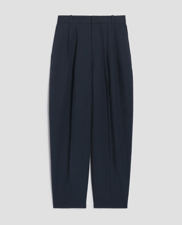 Pantalón con pinzas J690 blueberry