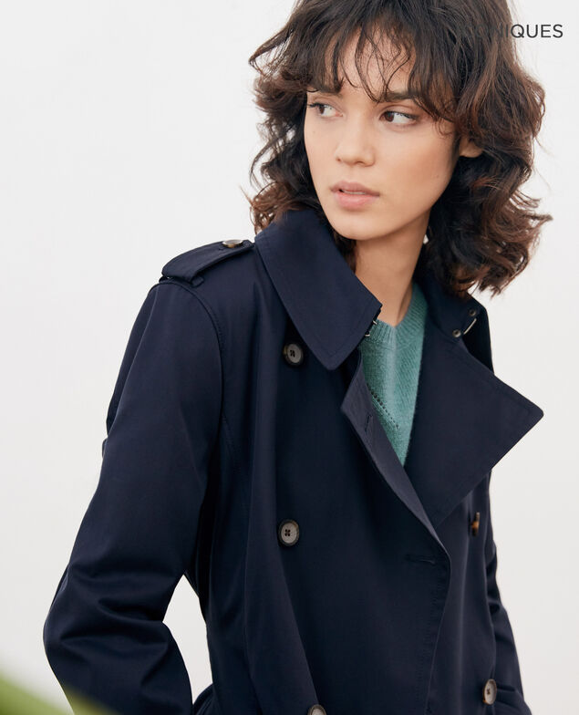 Trench corte icónico Navy