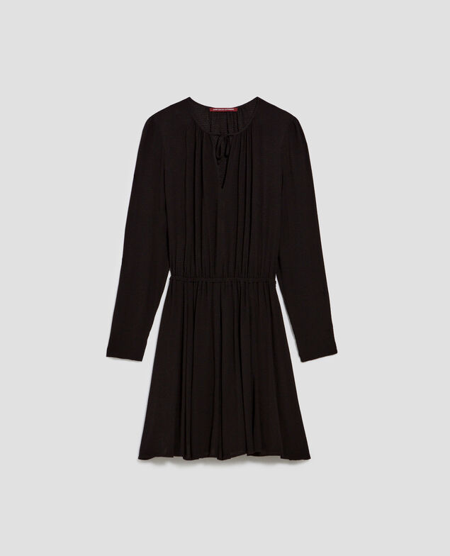 Vestido corto fluido H091 black beauty