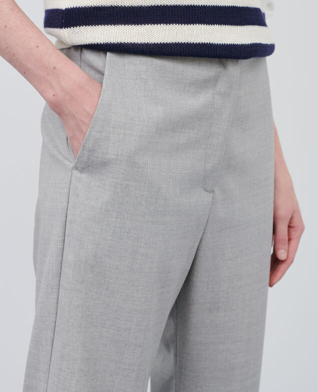 JOSÉPHINE - Pantalón jogger de lana 04 lightgrey