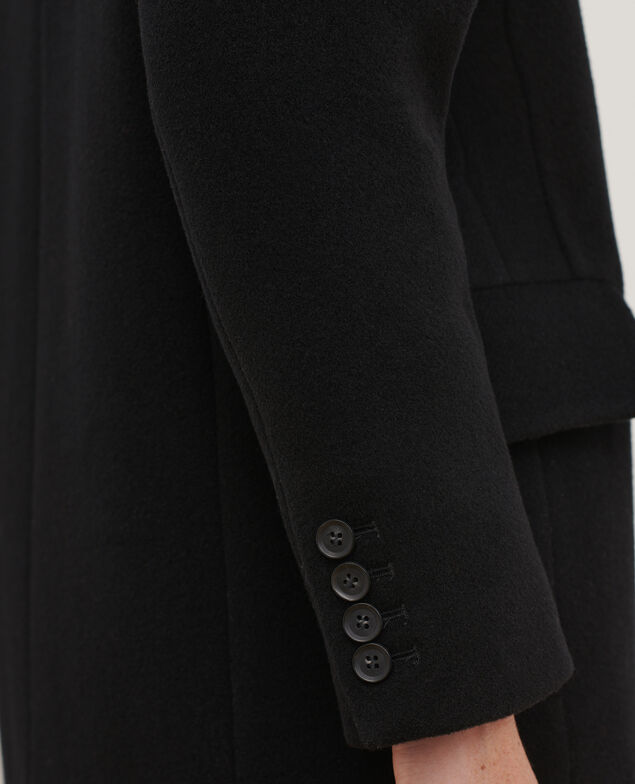 Abrigo largo de lana mezclada 8824 09 black 2wco031w16