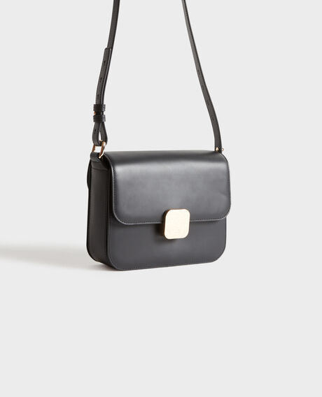 VIC - bolso caja de cuero 8853 09 black 2wba119