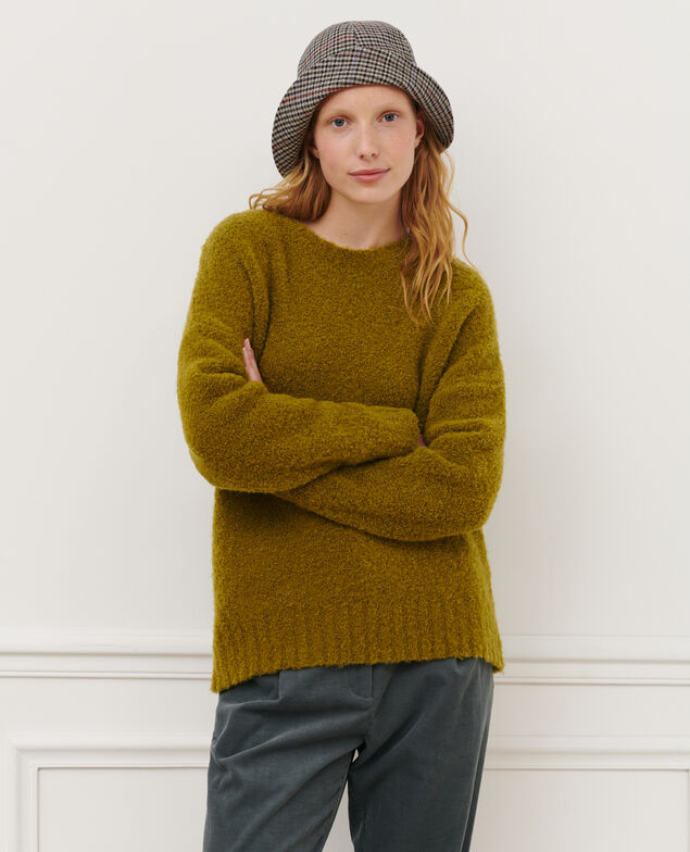 Jersey cuello redondo de lana mezclada 8833 54 green
