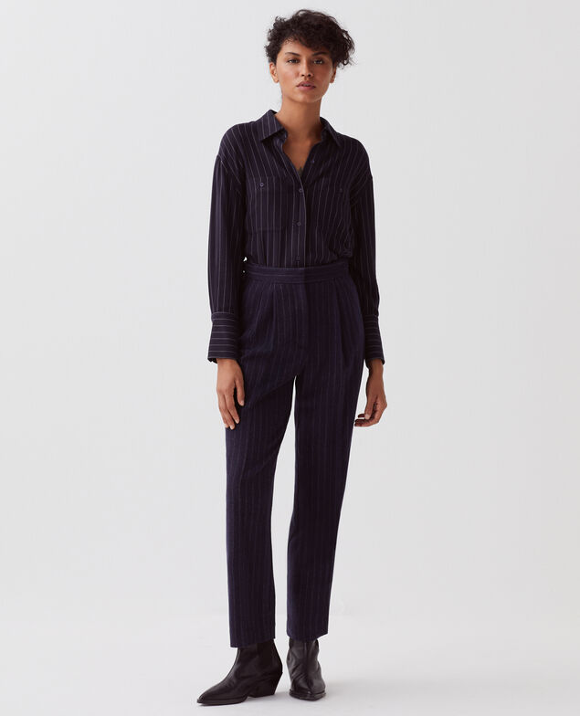 CAMILLE - Pantalón con pinzas I695 st navy