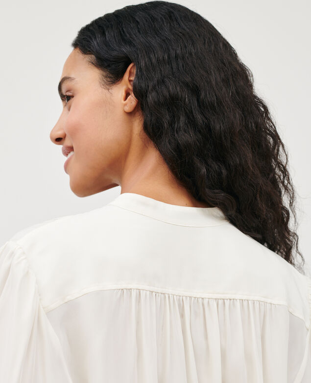 Camisa de seda 4224 gardenia