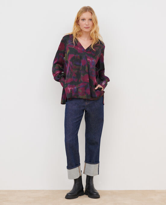 Blusa estampada fluida A770 PRINT BOLERO PURPLE