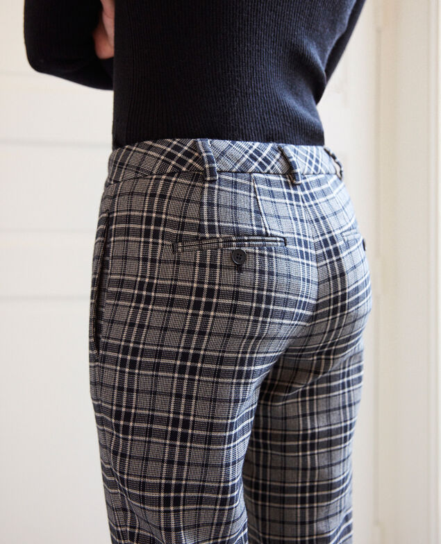 Pantalón de corte recto Prince de galles