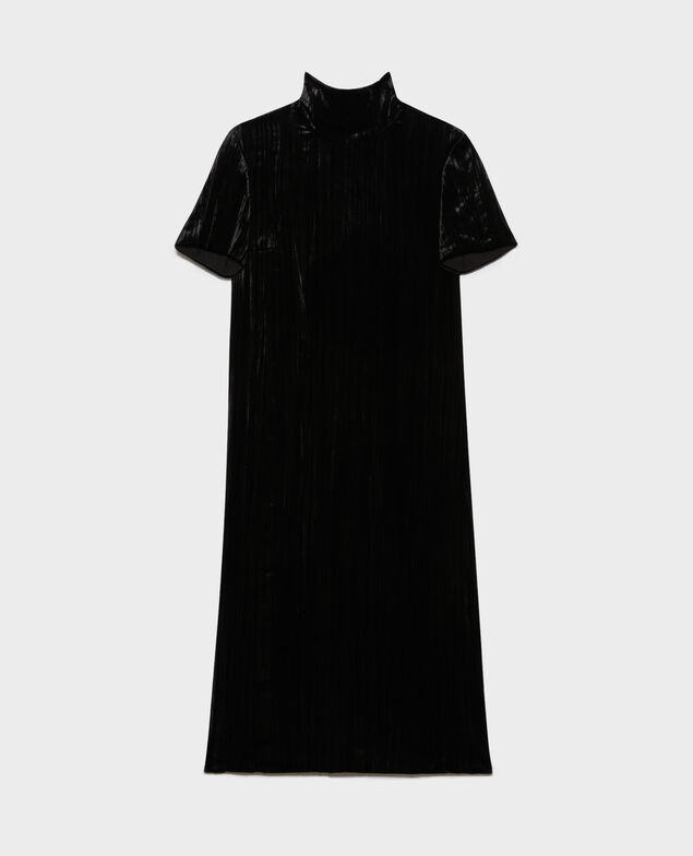 Vestido midi de terciopelo 4216 black_beauty