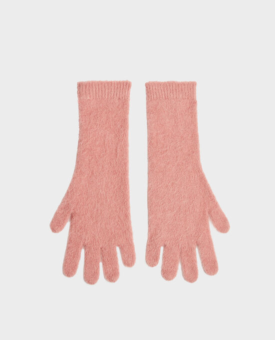 Guantes de alpaca mezclada A110 PINK KNIT