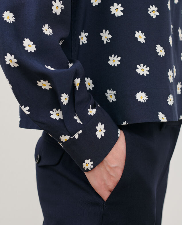 Camisa estampada fluida 0694 daisy 3sbl243v09