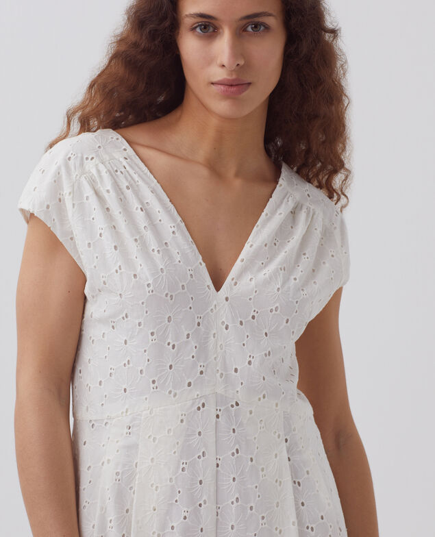 Mono con bordado inglés H003 white