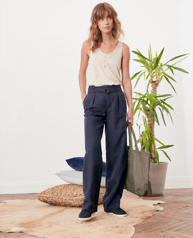 Pantalón ancho Navy