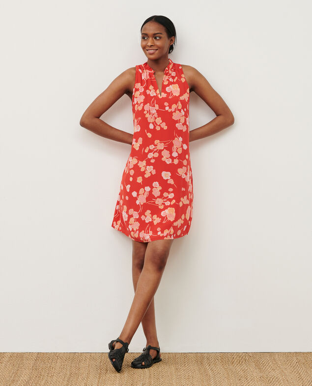Vestido de seda 7300 print red