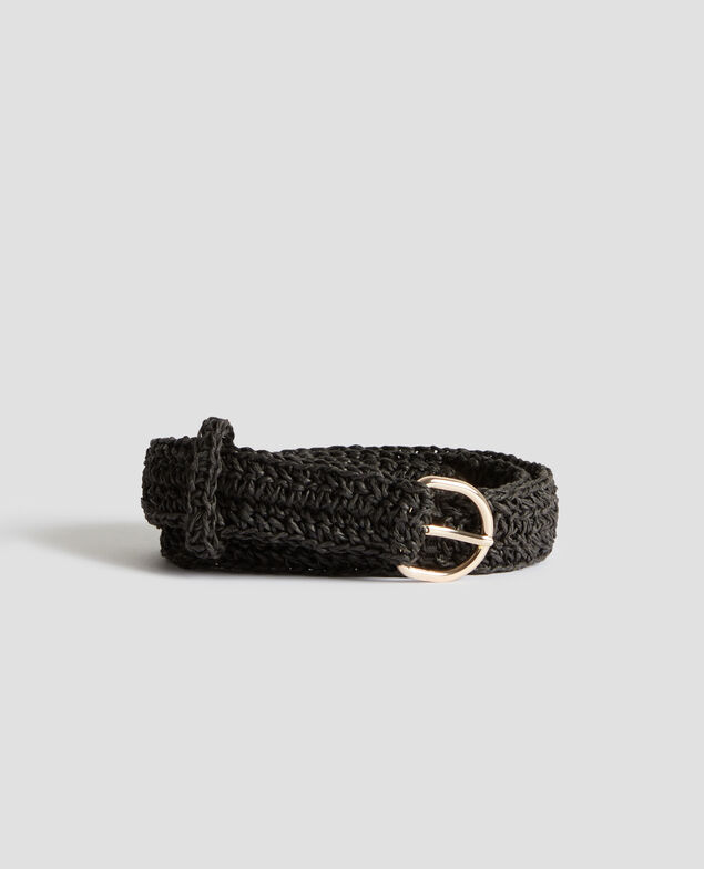 Cinturón ancho trenzado 8853 09 black