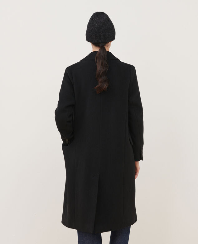 Abrigo largo de lana mezclada 8824 09 black 2wco031w16