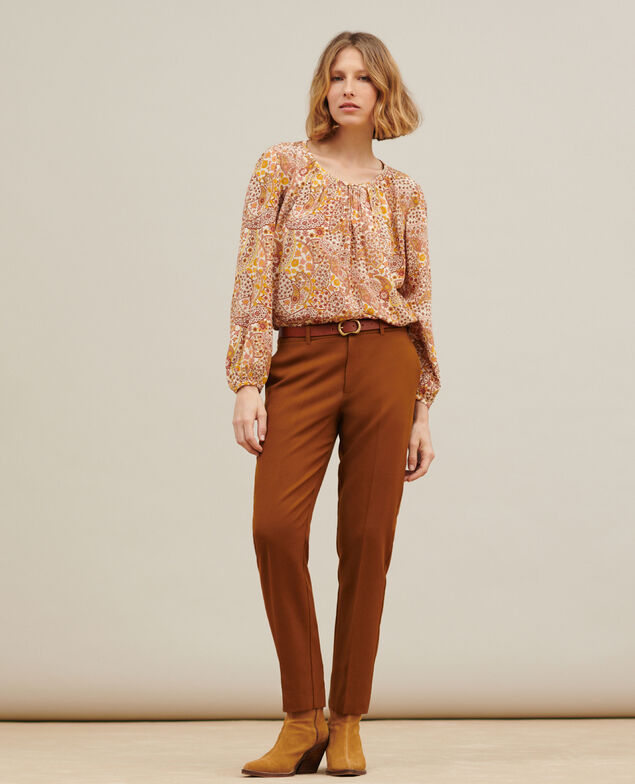 MARGUERITE - Pantalón cigarette de lana