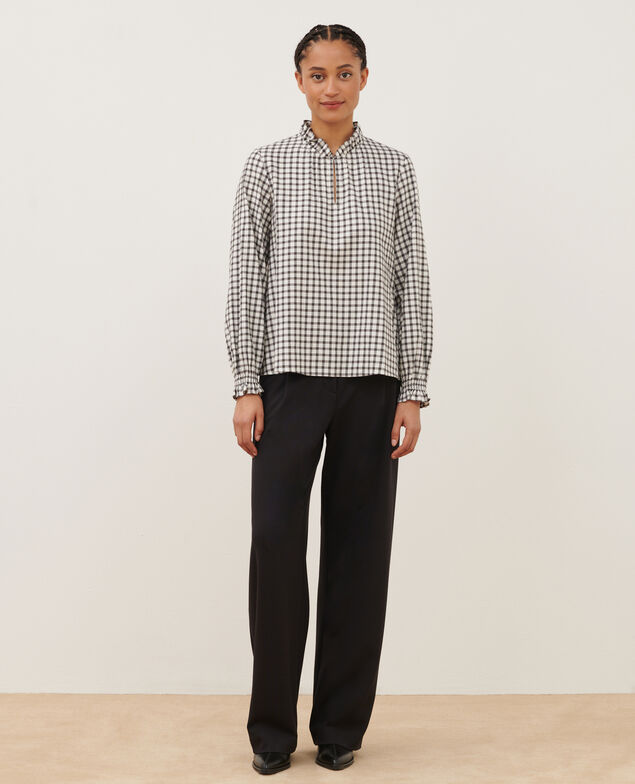Blusa de algodón mezclado