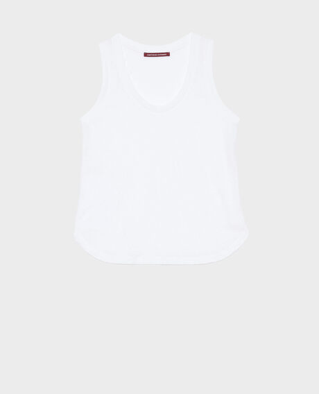 Camiseta sin mangas de lino