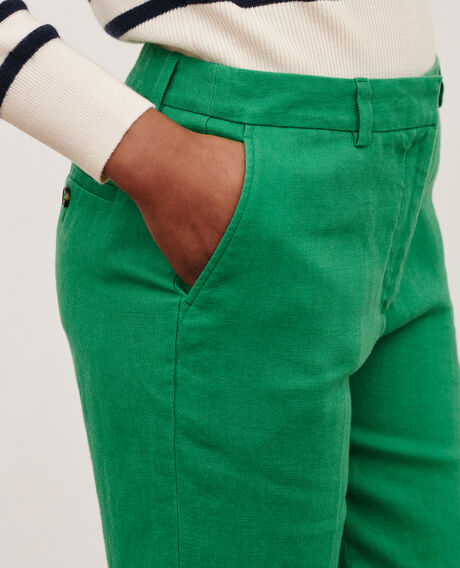 MARGUERITE - Pantalón cigarette 0542 pine green 3spa005f03