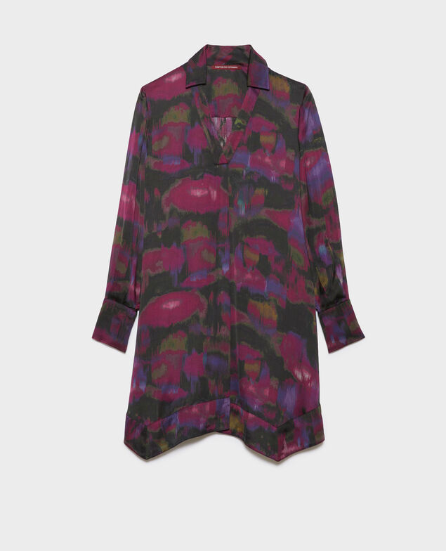 Vestido estampado fluido