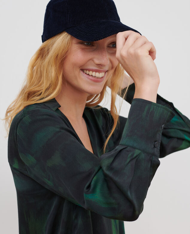 Blusa estampada fluida A581 print bolero green