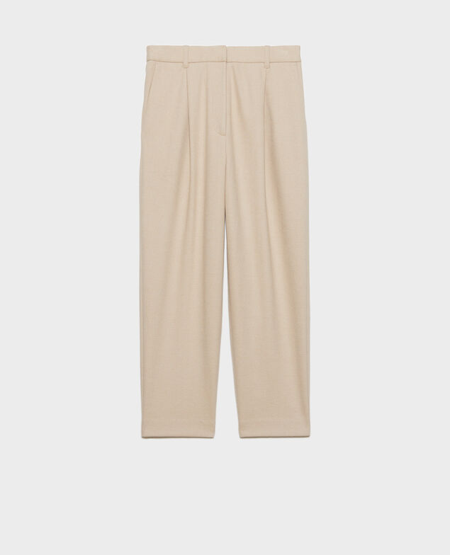 Pantalón cigarette de punto jersey de lana 8896 31_beige