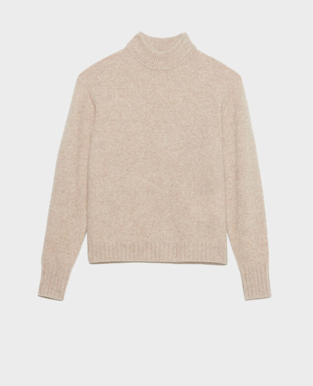 Jersey de cachemir con cuello alto