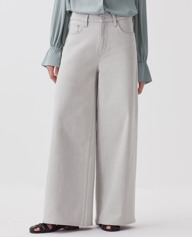 JEANETTE - Jeans anchos J021 light grey