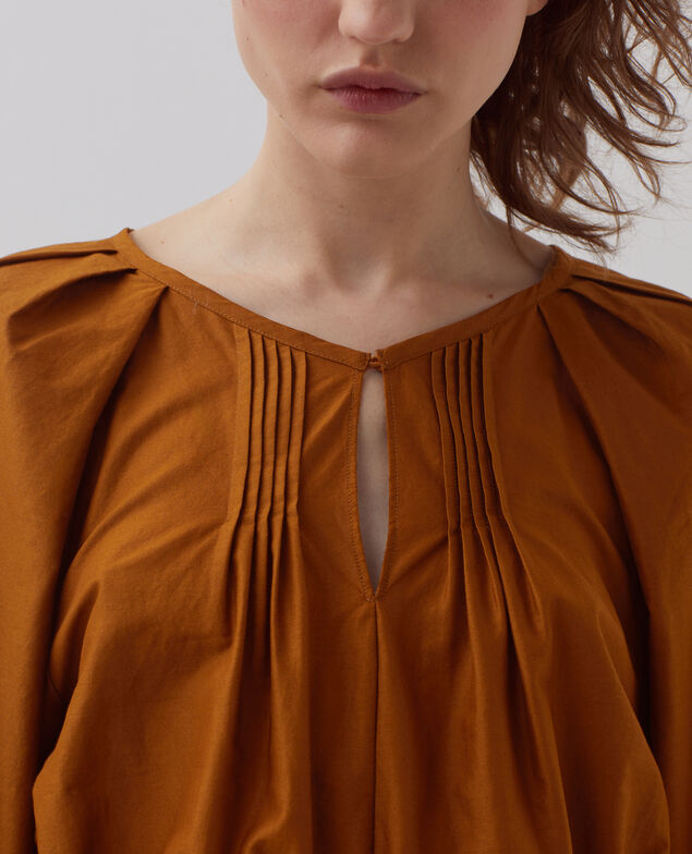 Vestido corto con mangas 3/4 I360 monks robe brown