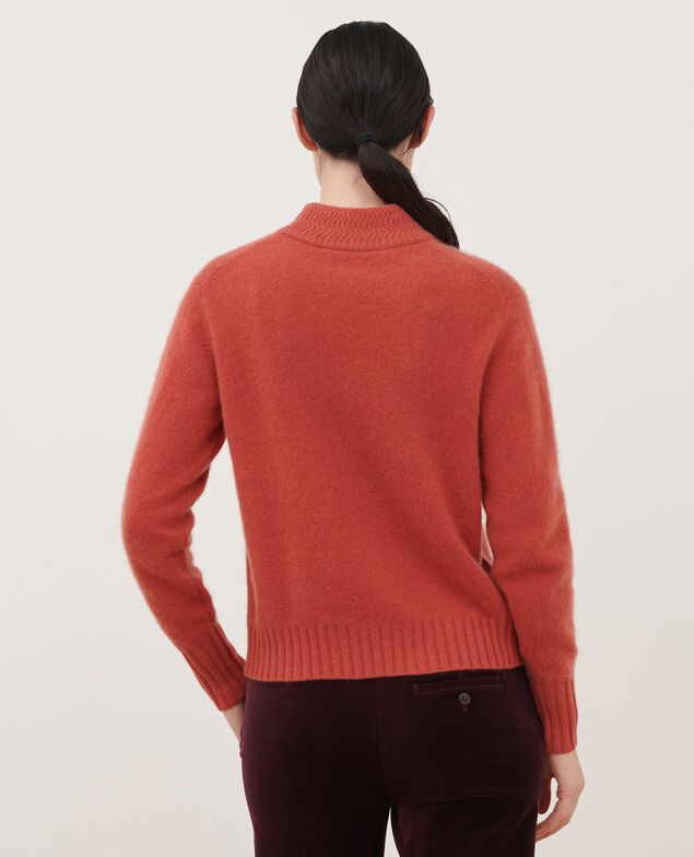Jersey de cachemir con cuello alto