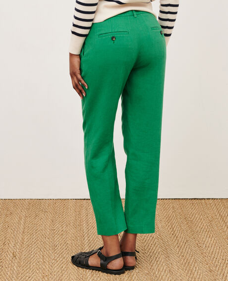 MARGUERITE - Pantalón cigarette 0542 pine green 3spa005f03
