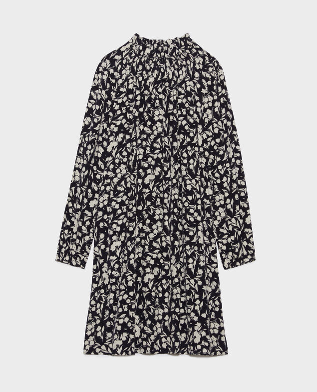 AGLAE - Vestido fluido estampado 8841 69 navy