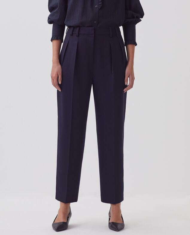 CAMILLE - Pantalón con pinzas H695 night sky