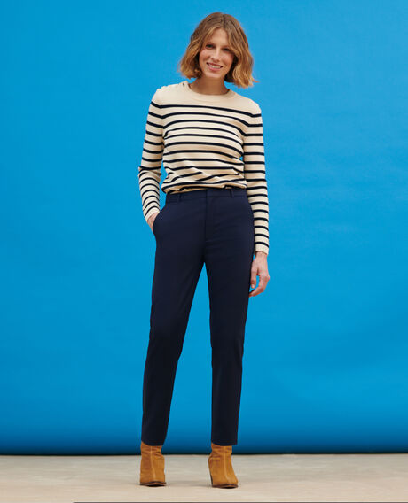 MARGUERITE - Pantalón cigarette 0693 navy 3spa231w01
