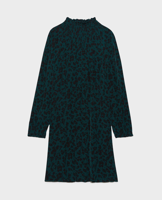 AGLAE - Vestido fluido estampado 8886 55 green