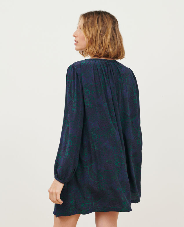 Vestido estampado fluido